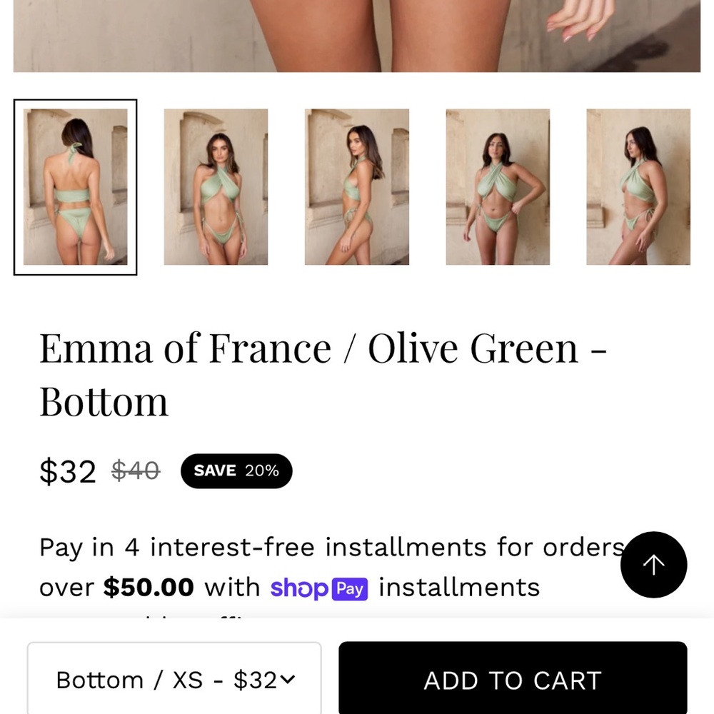 DivinoSeas Emma of France/ Olive Green Bottoms